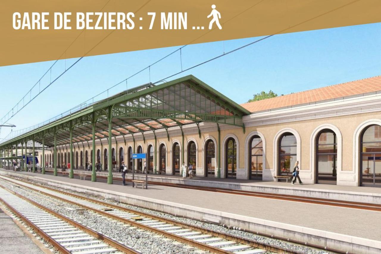 Centre Historique - Free Parking - Self Checkin - Wifi - Industriel - Sleepntripbeziers Apartment Exterior photo
